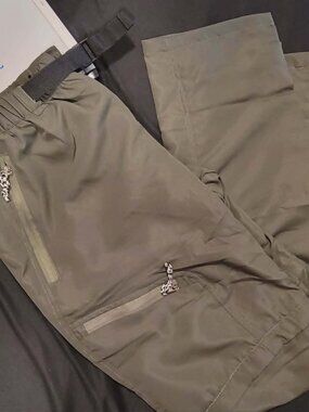 Olive Green Utility Cargo Jogger Pants Size Medium  Writing